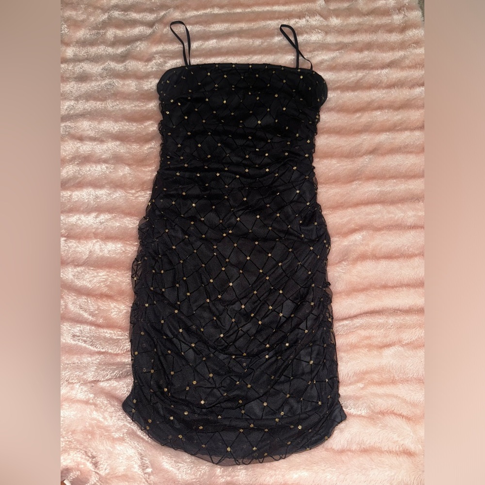 Black Sparkle Windsor Dress